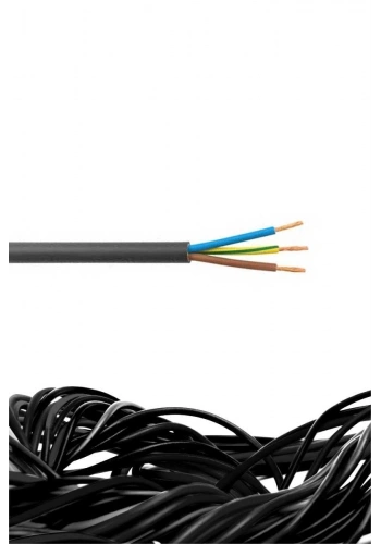 Öznur TTR Kablo 3x1,5 mm H05VV-F (NYMHY) Siyah