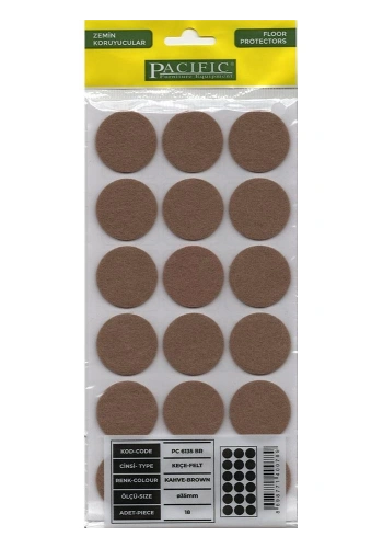 Pacific Kahve Yapışkanlı Keçe 35 mm