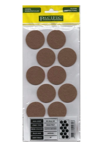 Pacific Kahve Yapışkanlı Keçe 40 mm