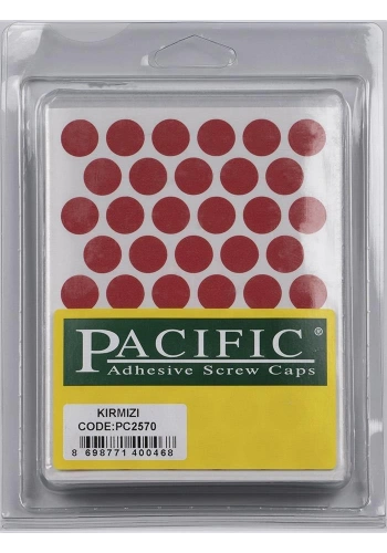 Pacific Kırmızı Yapışkanlı Tapa 14 mm