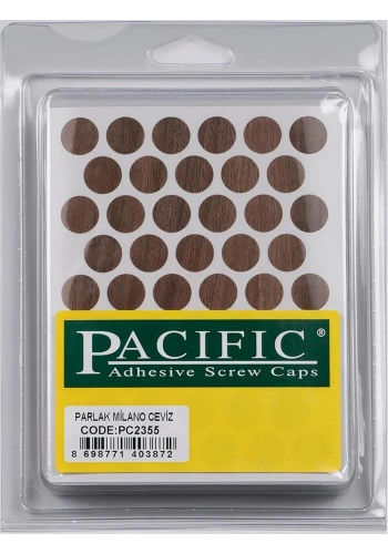 Pacific Parlak Milano Ceviz Yapışkanlı Tapa 14 mm