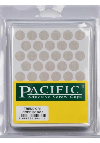 Pacific Trend Gri Yapışkanlı Tapa 14 mm