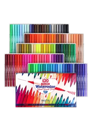 Pagos Dual Brush Su Bazlı Marker Seti 120 Renk