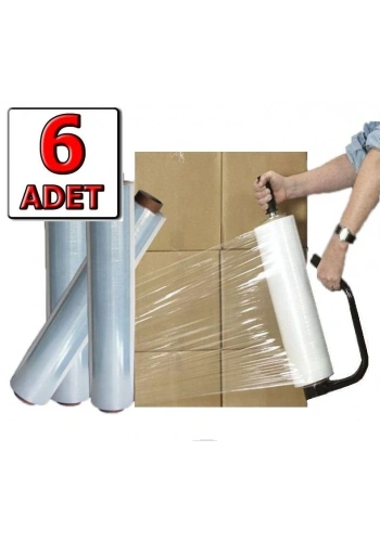 Palet Streç 23 Mic 3400 Gr 300 Mt. ( 6 Adet )