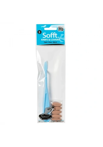 PanPastel Sofft Knife Covers Oval Set No:3 (Spatül ve Oval Sünger Başlıklar) 6 Parça