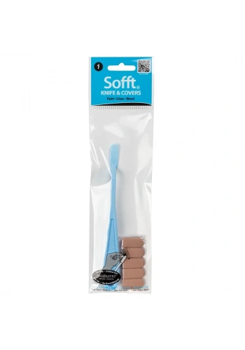 PanPastel Sofft Knife Covers Round Set No:1 (Spatül ve Yuvarlak Sünger Başlıklar) 6 Parça