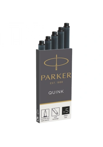 Parker Dolma Kalem Kartuşu Quink Siyah 5 Lİ 1950382