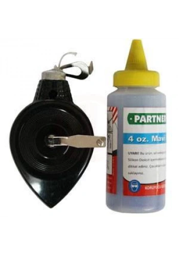 Partner PT09927 ALÜMİNYUM GÖVDE 30 MT ÇİZİM İPİ + MAVİ - PRT09927