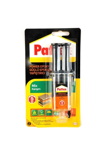Pattex Power Epoxy Güçlü Epoksi Komponent Yapıştırıcı 27gr