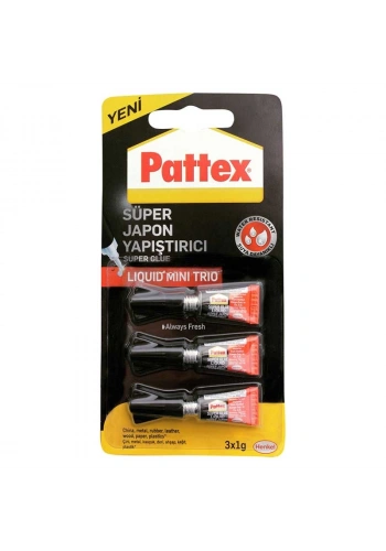 Pattex Süper Japon Mini Trio 1g 3lü Blister