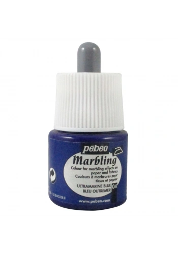 PEBEO 130 04 MARBLİNG EBRU BOYASI ULTRAMARİNE BLUE 45ml
