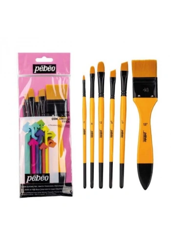 Pebeo 6lı Karma Fırça Seti SET-8