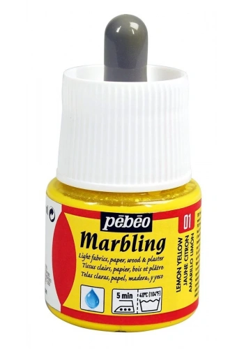 Pebeo Marbling Ebru Boyası 45ml 01 Lemon Yellow