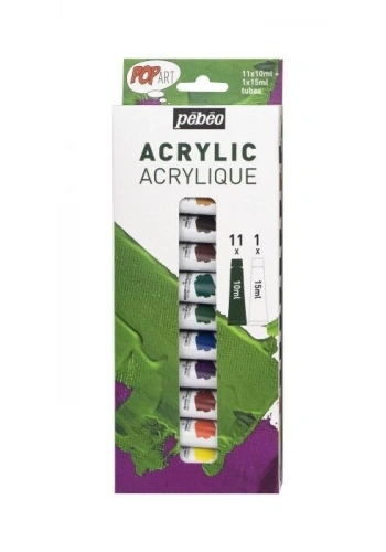 Pebeo Pop Art Akrilik Boya Seti 12 Renk