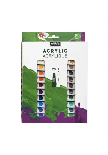 Pebeo Pop Art Akrilik Boya Seti 24 Renk
