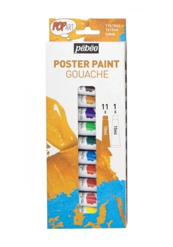 Pebeo Pop Art Guaj Boya Seti 12 Renk