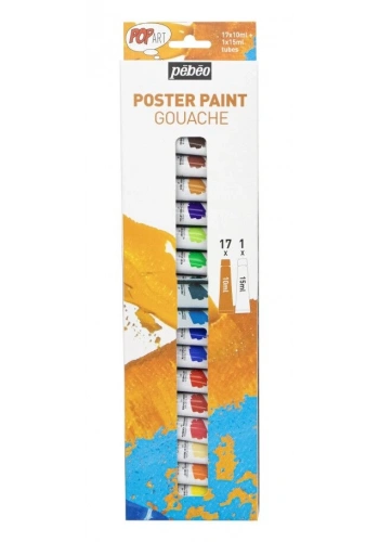 Pebeo Pop Art Guaj Boya Seti 18 Renk