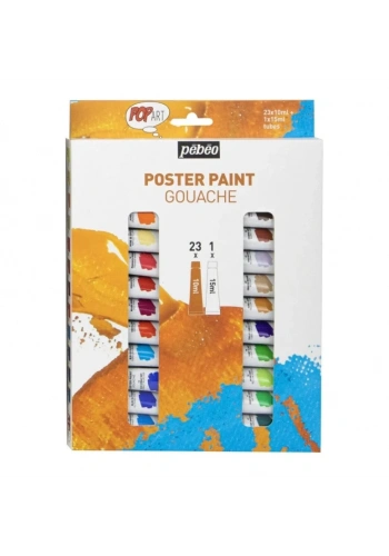 Pebeo Pop Art Guaj Boya Seti 24 Renk