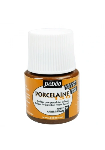 Pebeo Porcelaine 150 Porselen Boyası 36 Amber Brown