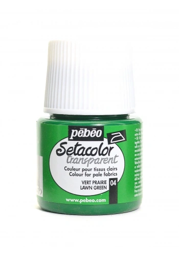 Pebeo Setacolor Light Fabric Transparan Kumaş Boyası 45ml 04 Lawn Green