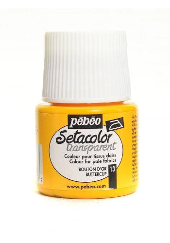 Pebeo Setacolor Light Fabric Transparan Kumaş Boyası 45ml 13 Buttercup