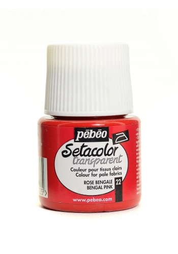 Pebeo Setacolor Light Fabric Transparan Kumaş Boyası 45ml 22 Bengal Pink
