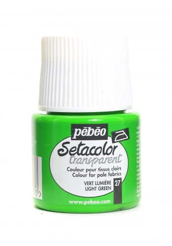 Pebeo Setacolor Light Fabric Transparan Kumaş Boyası 45ml 27 Light Green