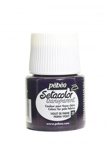 Pebeo Setacolor Light Fabric Transparan Kumaş Boyası 45ml 29 Parma Violet
