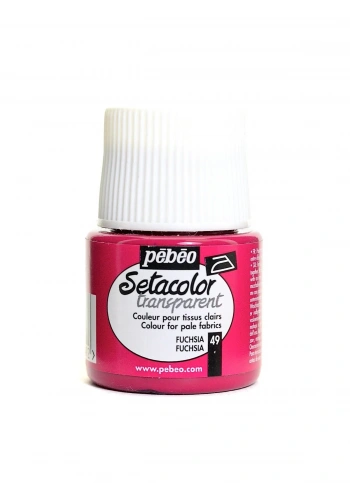 Pebeo Setacolor Light Fabric Transparan Kumaş Boyası 45ml 49 Fuchsia