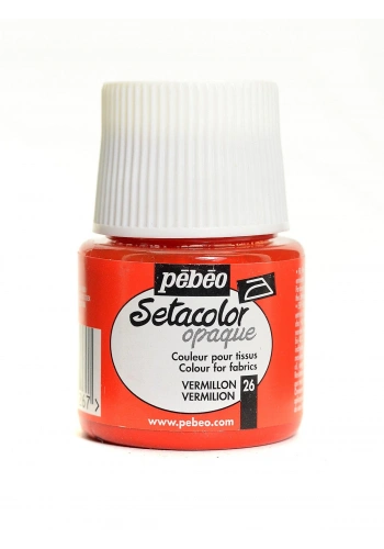 Pebeo Setacolor Opak Kumaş Boyası 45ml 26 Vermilion
