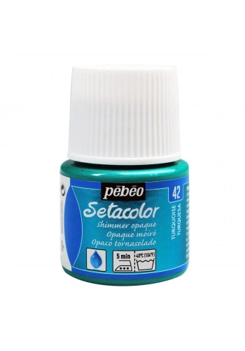 Pebeo Setacolor Opak Kumaş Boyası 45ml 42 Shimmer Turquoise