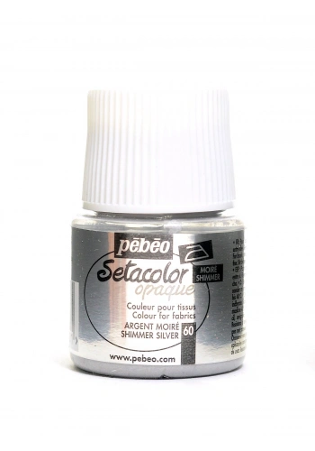 Pebeo Setacolor Opak Kumaş Boyası 45ml 60 Shimmer Silver