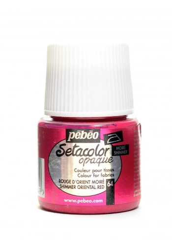 Pebeo Setacolor Opak Kumaş Boyası 45ml 64 Shimmer Oriental Red