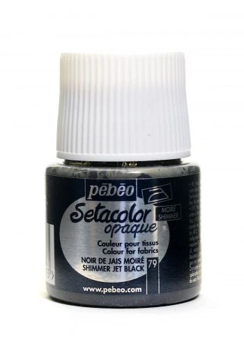 Pebeo Setacolor Opak Kumaş Boyası 45ml 79 Shimmer Jet Black