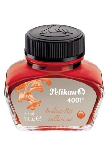 Pelikan 4001 Dolma Kalem Mürekkebi 30 ml. KIRMIZI
