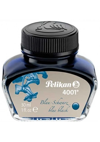 Pelikan 4001 Dolma Kalem Mürekkebi 30 ml. MAVİ-SİYAH