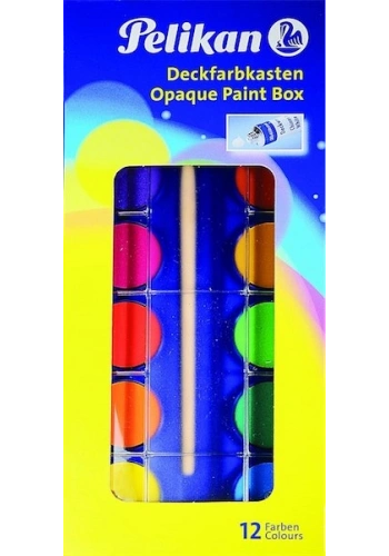 Pelikan Alman Malı Opak Sulu Boya Seti 12 Renk 735 K-12