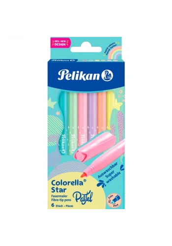 Pelikan Keçeli Kalem Colorella Pastel 6 Lı Paket