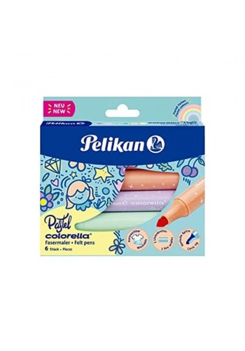Pelikan Keçeli Kalem Colorella Pastel Jumbo 6 Lı 411