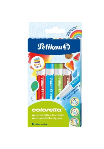 Pelikan Keçeli Kalem Colorella Suda Çözünür 6 Lı 817 059