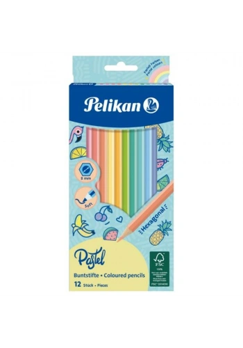 Pelikan Kuru Boya Kalemi Pastel Renkler 12 Li 701143