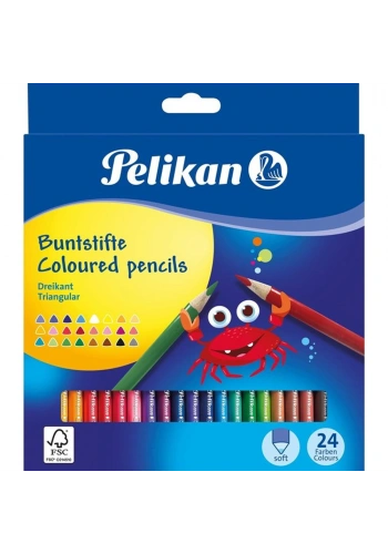 Pelikan Kuru Boya Kalemi Üçgen 24 Lü 700122