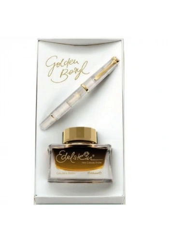 Pelikan M200 Golden Beryl Dolma Kalem ve Mürekkep Seti