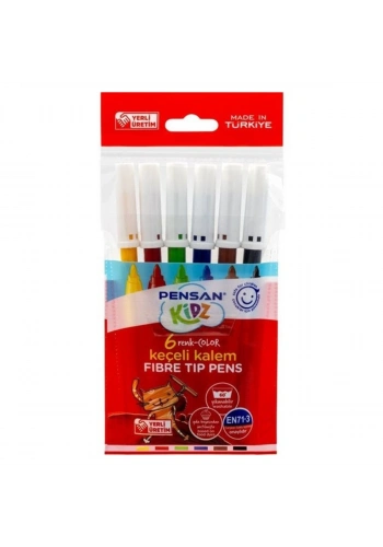 Pensan Kidz Keçeli Kalem Seti 6lı
