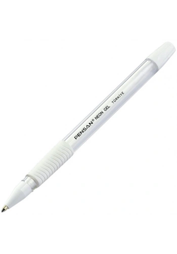Pensan Neon Jel Kalem 1.0 mm. BEYAZ