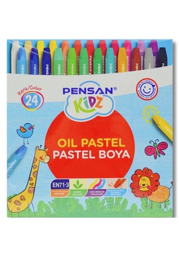 Pensan Pastel Boya Kidz Karton 24 Renk