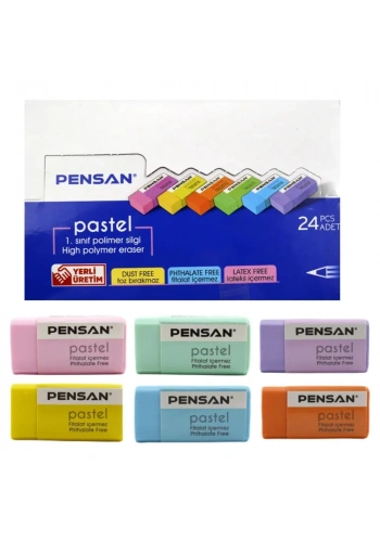Pensan Silgi Pastel 24 LÜ PSS-24P