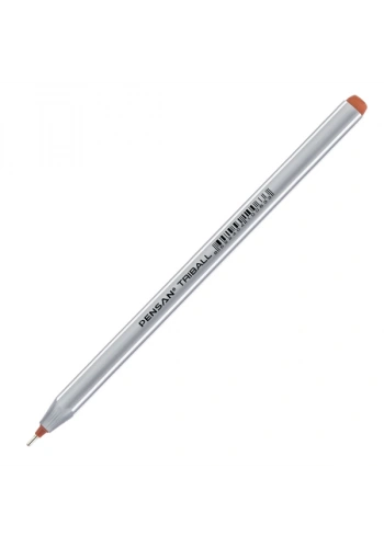 Pensan Tükenmez Kalem Triball 1.0 MM Bilye Uç Kahverengi 12 Lİ
