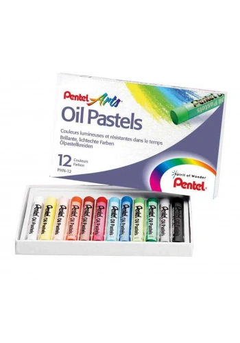 Pentel Arts Oil Pastels Yağlı Pastel Boya Seti 12 Renk