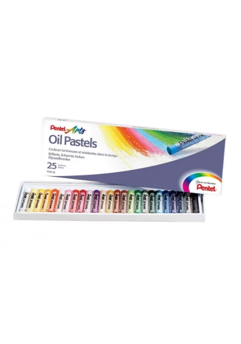 Pentel Arts Oil Pastels Yağlı Pastel Boya Seti 25 Renk